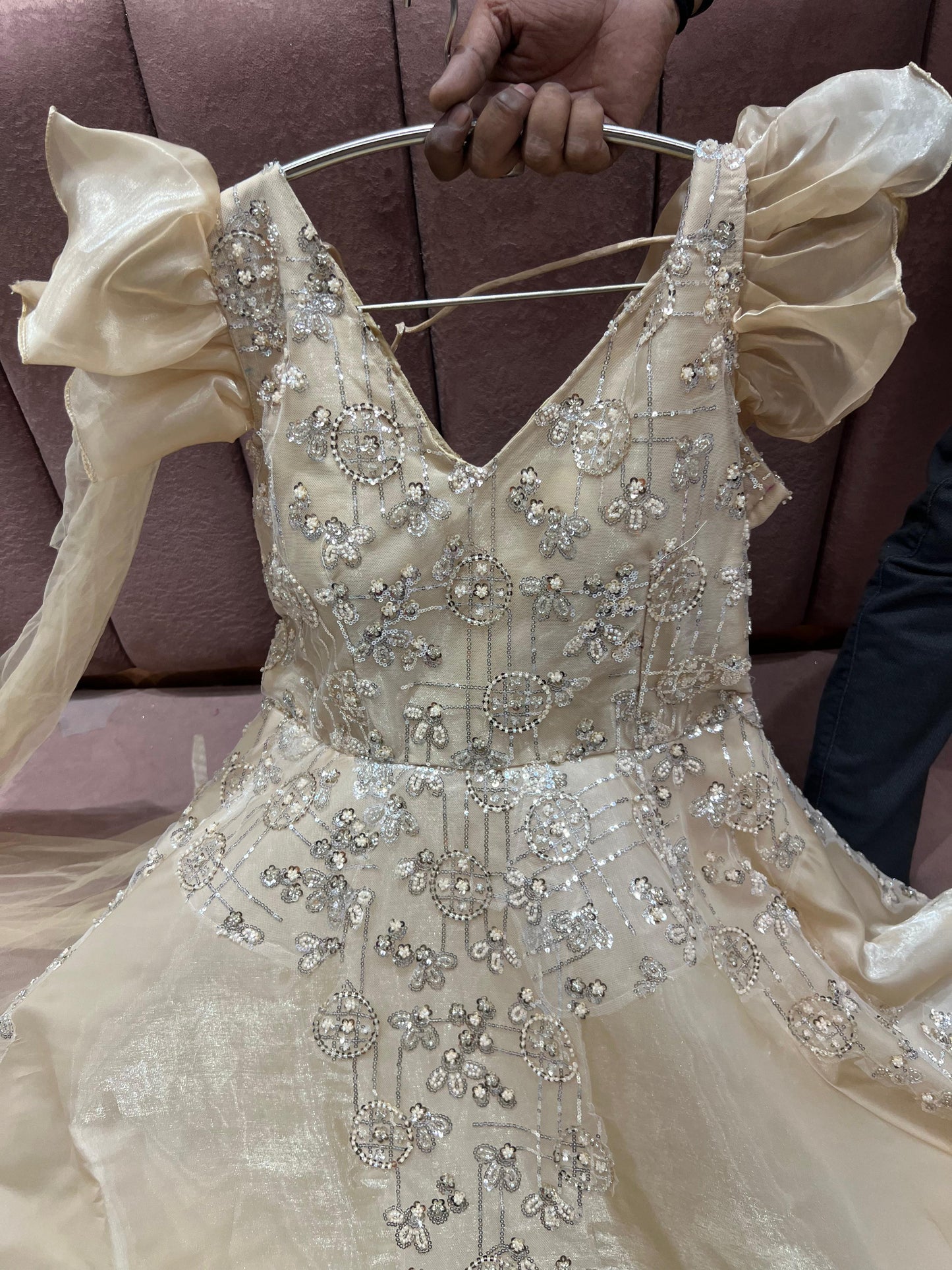 Tremendous baby pink gown