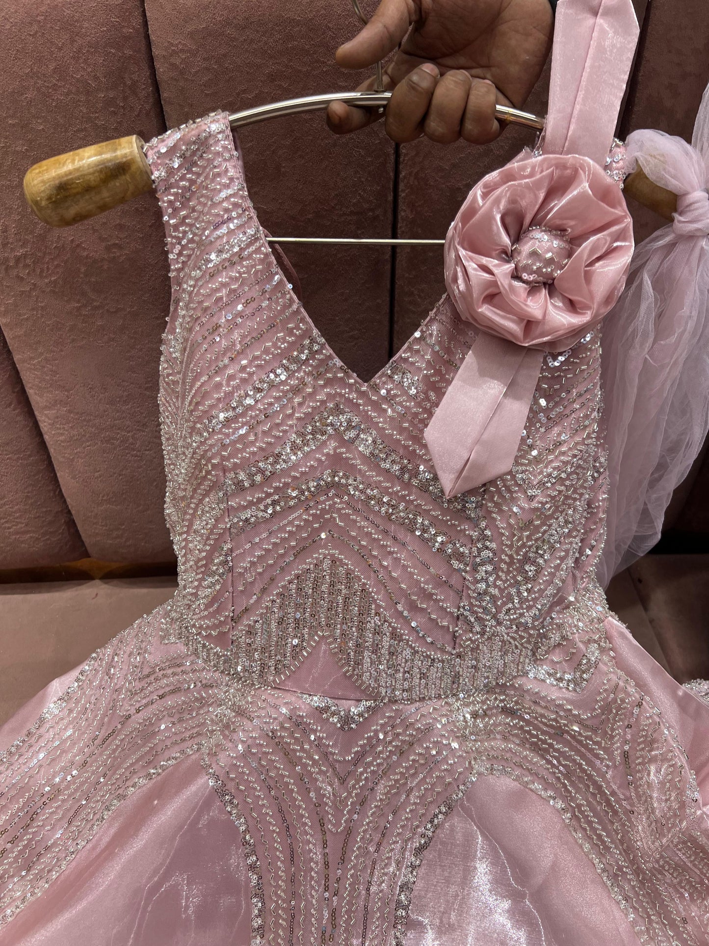 Fabulous Sky blue Sequence gown