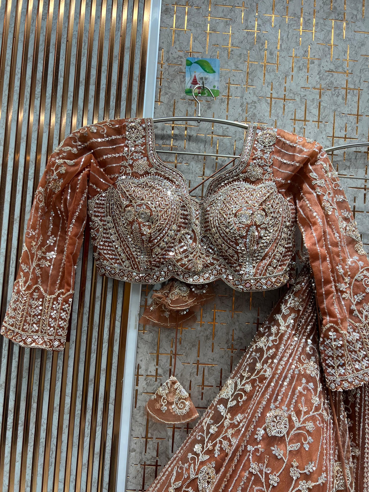 Charming yellow Haldi mehendi Crop Top Lehenga