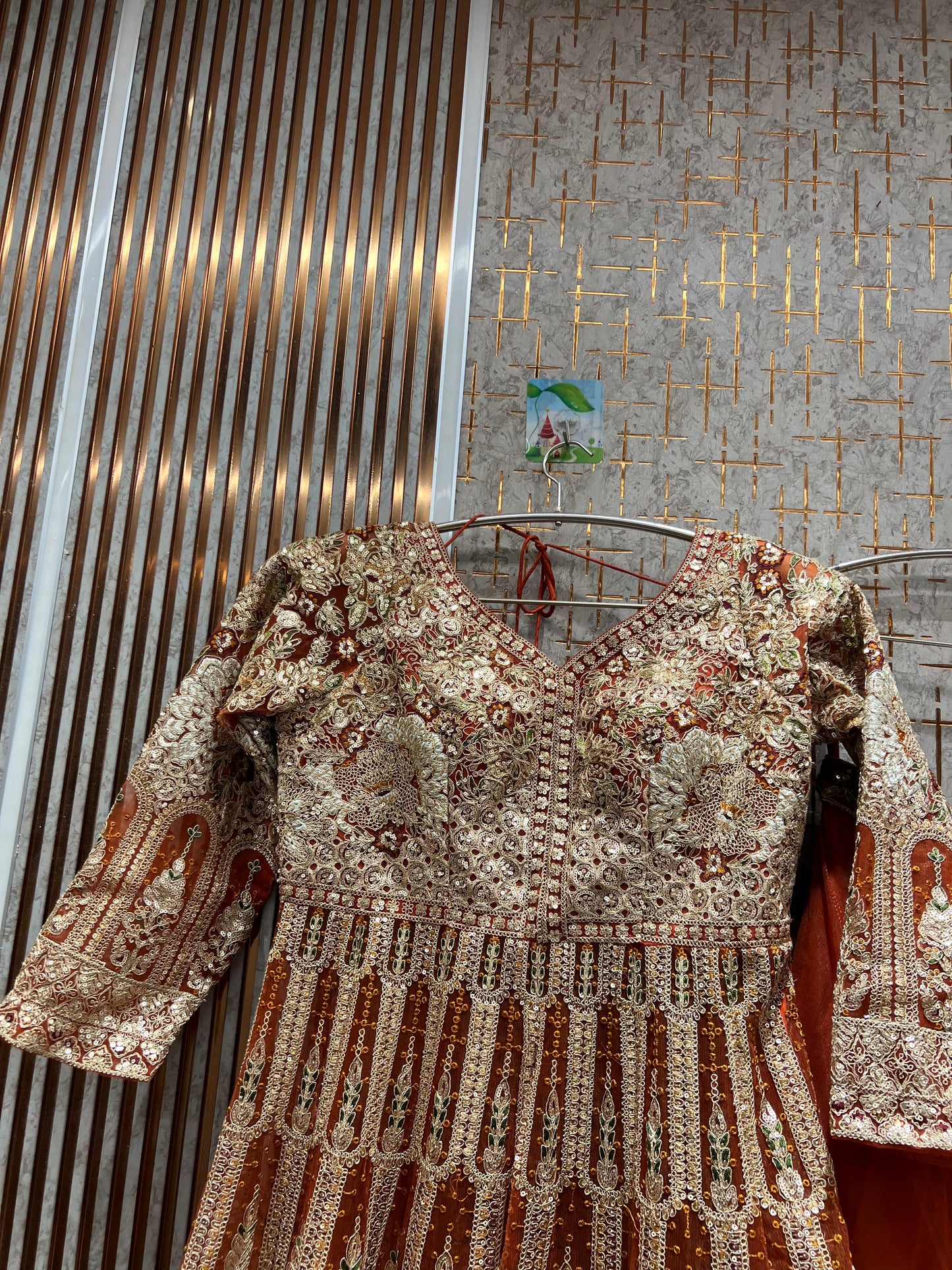 Designer Sky blue Peplum long Dress Farshi Gaharara Bridal Dress Muslim Special