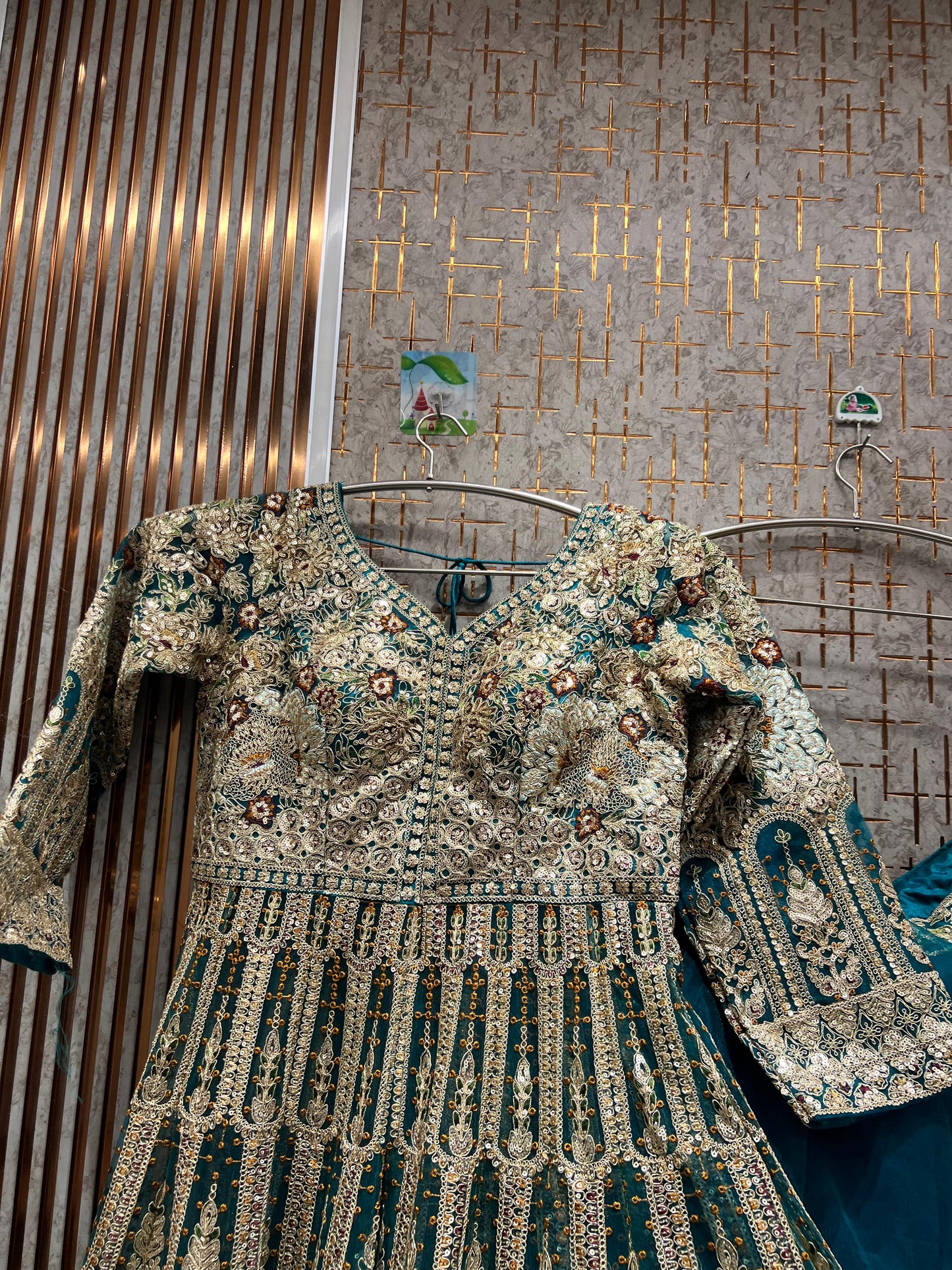 Glamorous yellow Peplum long Dress Farshi Gaharara Bridal Dress Muslim Special