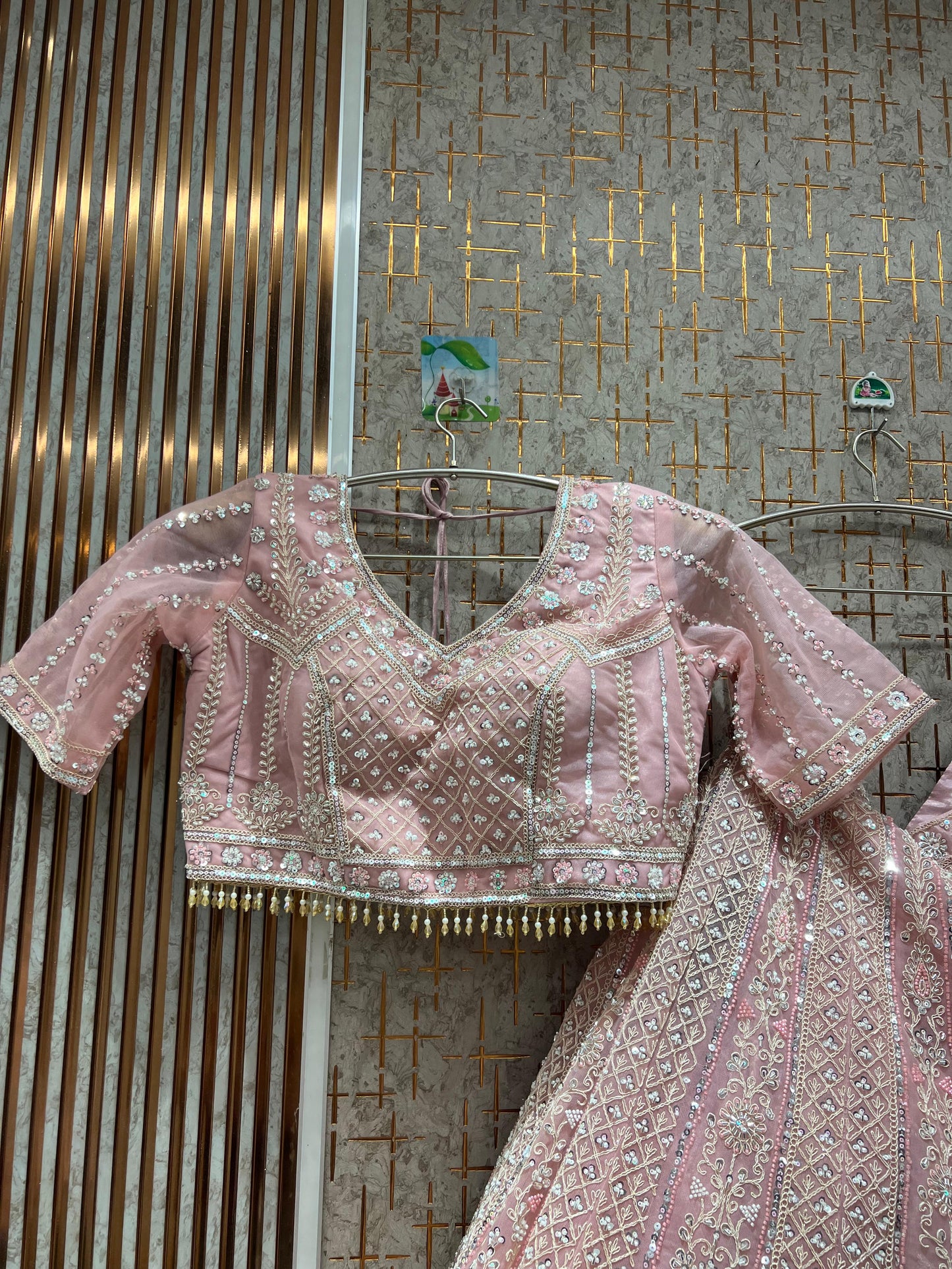 Awesome peach Crop Top Lehenga