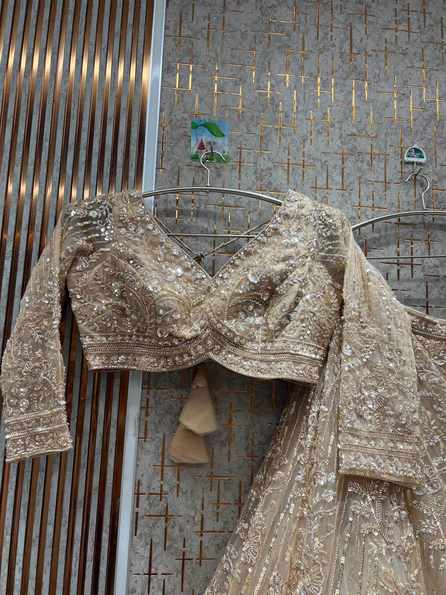 Attractive yellow Haldi Mehendi Crop Top Lehenga