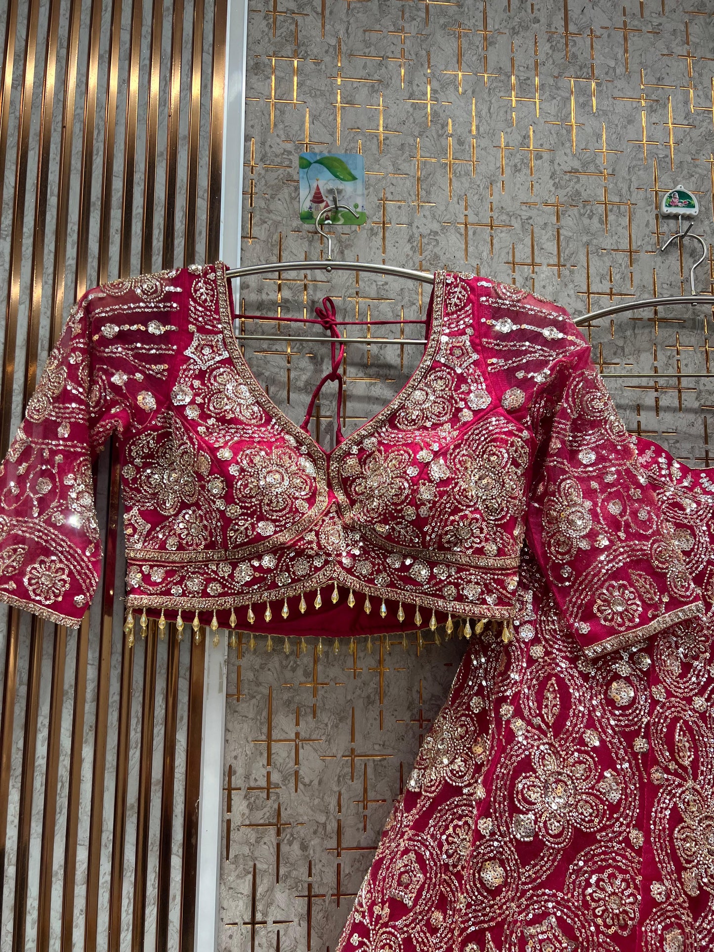 Lovely purple Crop Top Lehenga