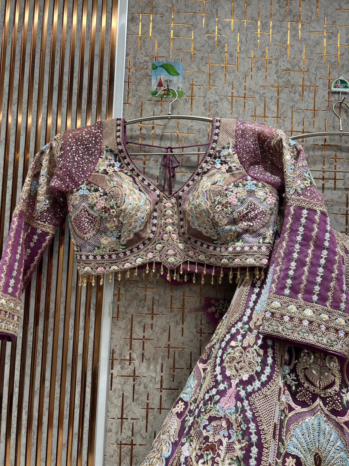 Fabulous yellow Crop top Lehenga