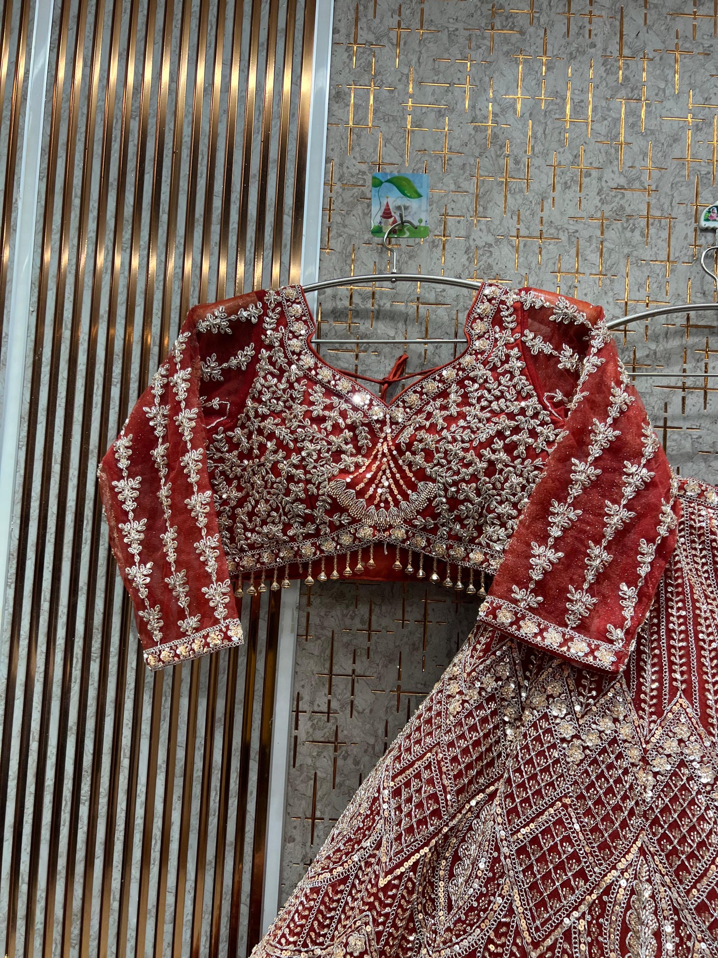 Good looking Purple Crop top Lehenga