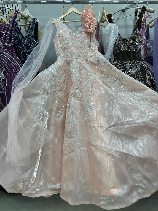 Amazing pink light peach gown