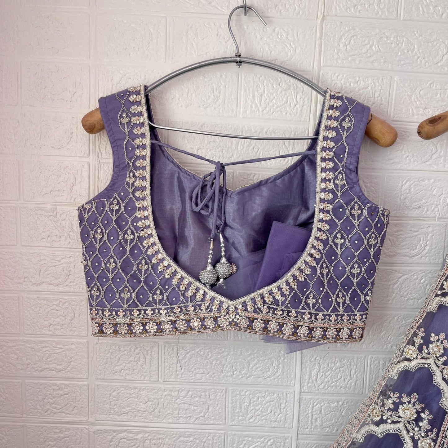 Lovely pink Crop Top Lehenga