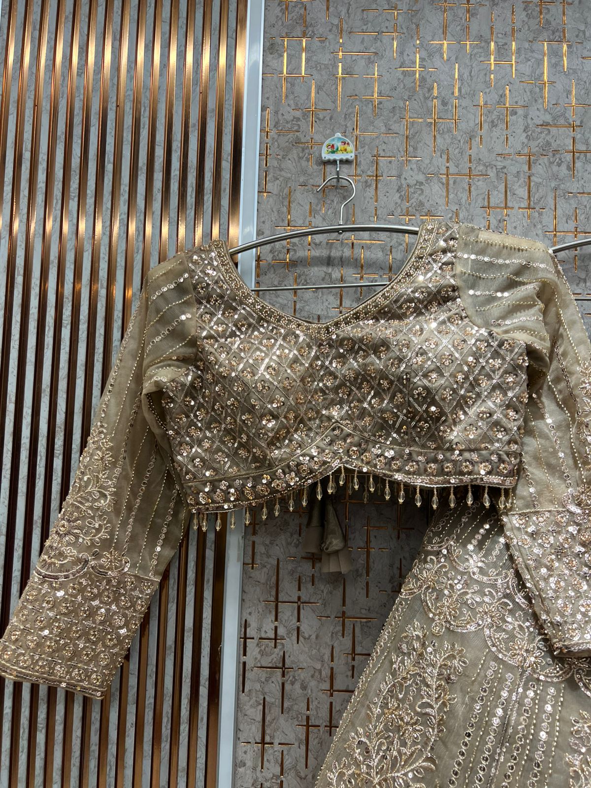 Amazing yellow Crop top Lehenga