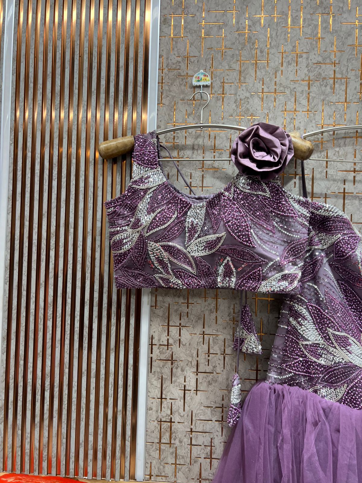 Amazing White crop Top Ready To Wear Lehenga