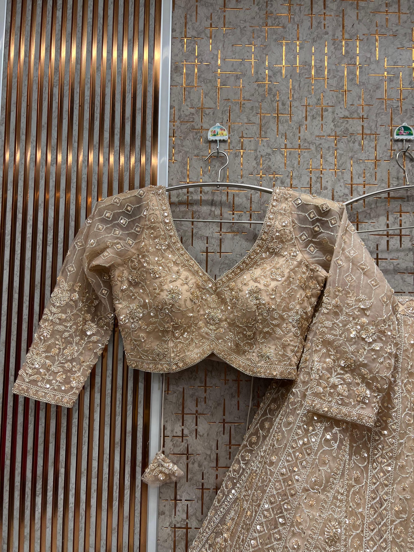 Lovely purple crop top Lehenga