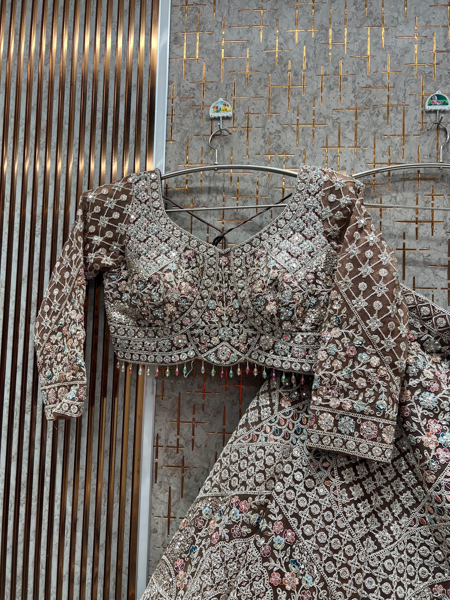 Pretty yellow haldi mehendi Ready to Wear crop top Lehenga - Shopping World