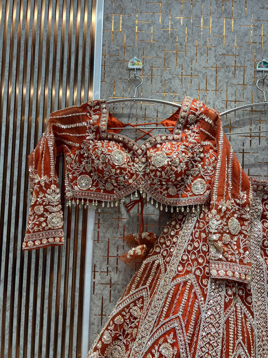 Designer Mustard Ready to Wear crop top Lehenga - Shopping World