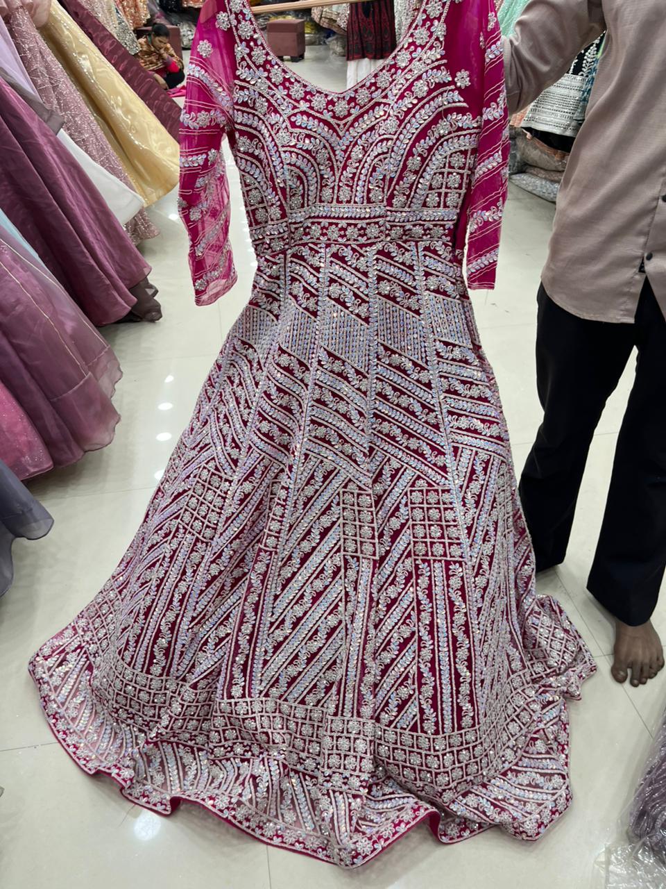 Good looking Hot pink gown