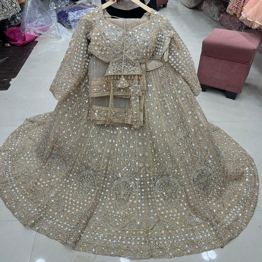 Stunning Onion pink Ready to Wear crop top Lehenga