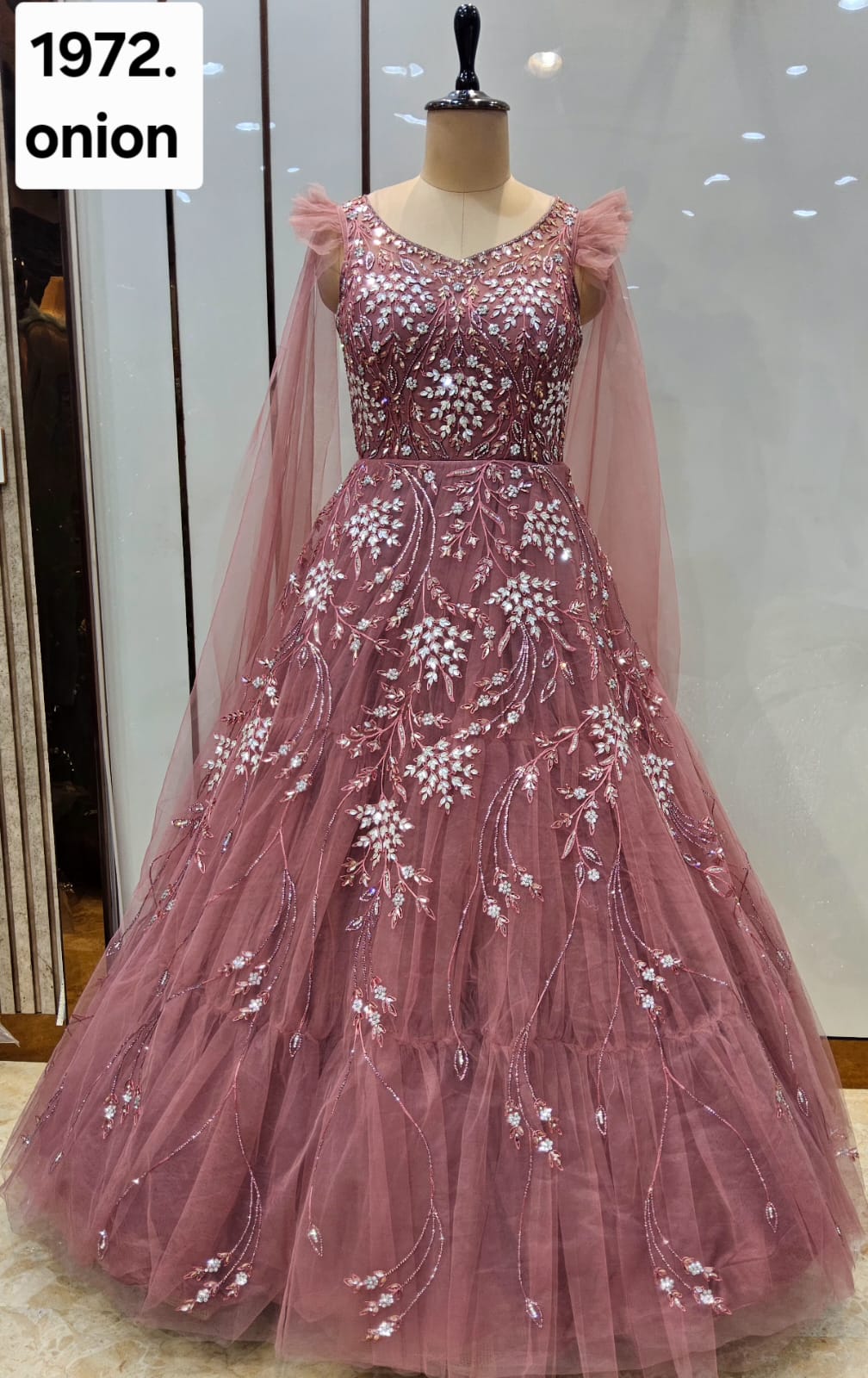 Lavishing pink gown
