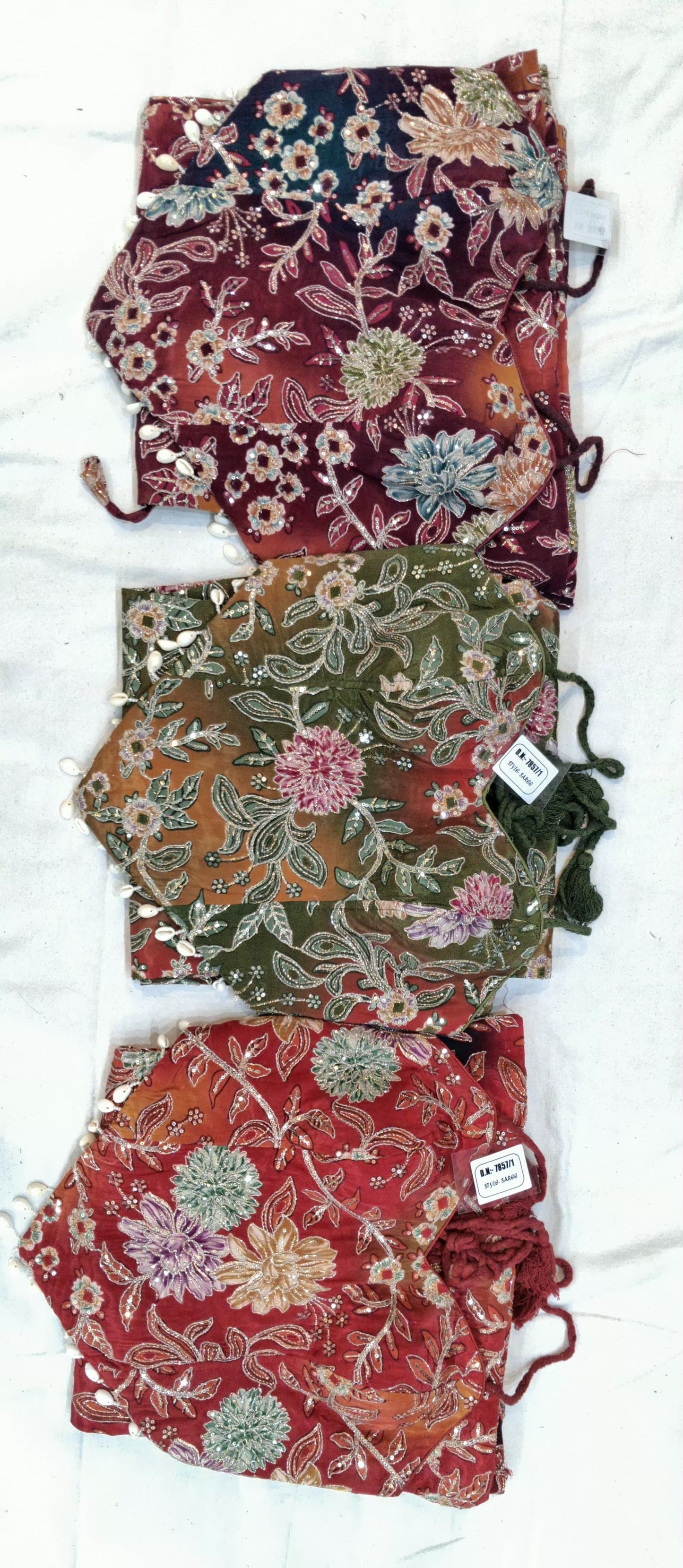 Pista Green Maroon Burgundy drape saree dress