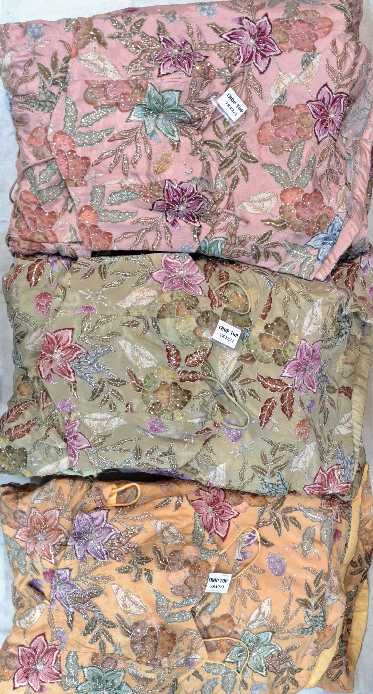 Light green Baby pink peach drape saree dress