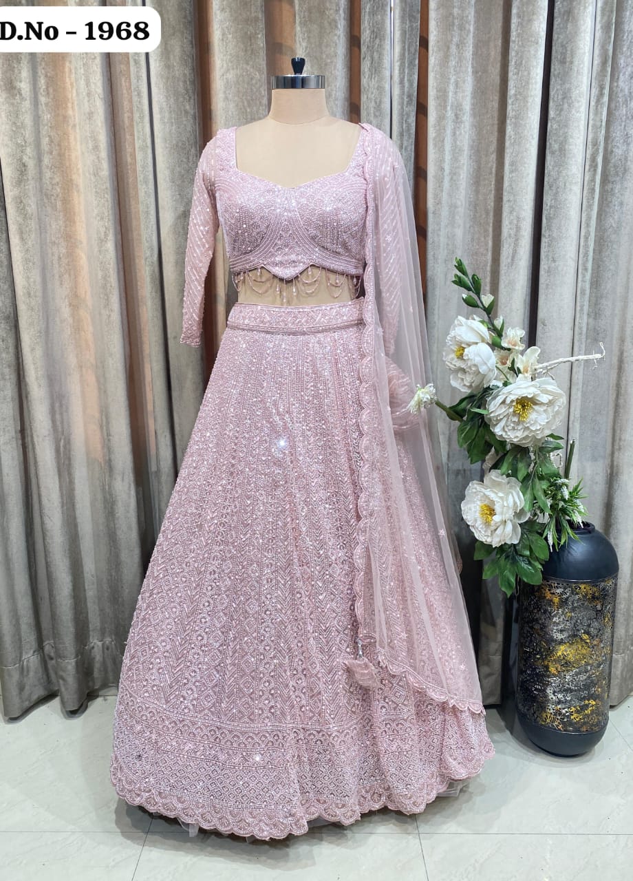 Lavender pink Drape Saree dress