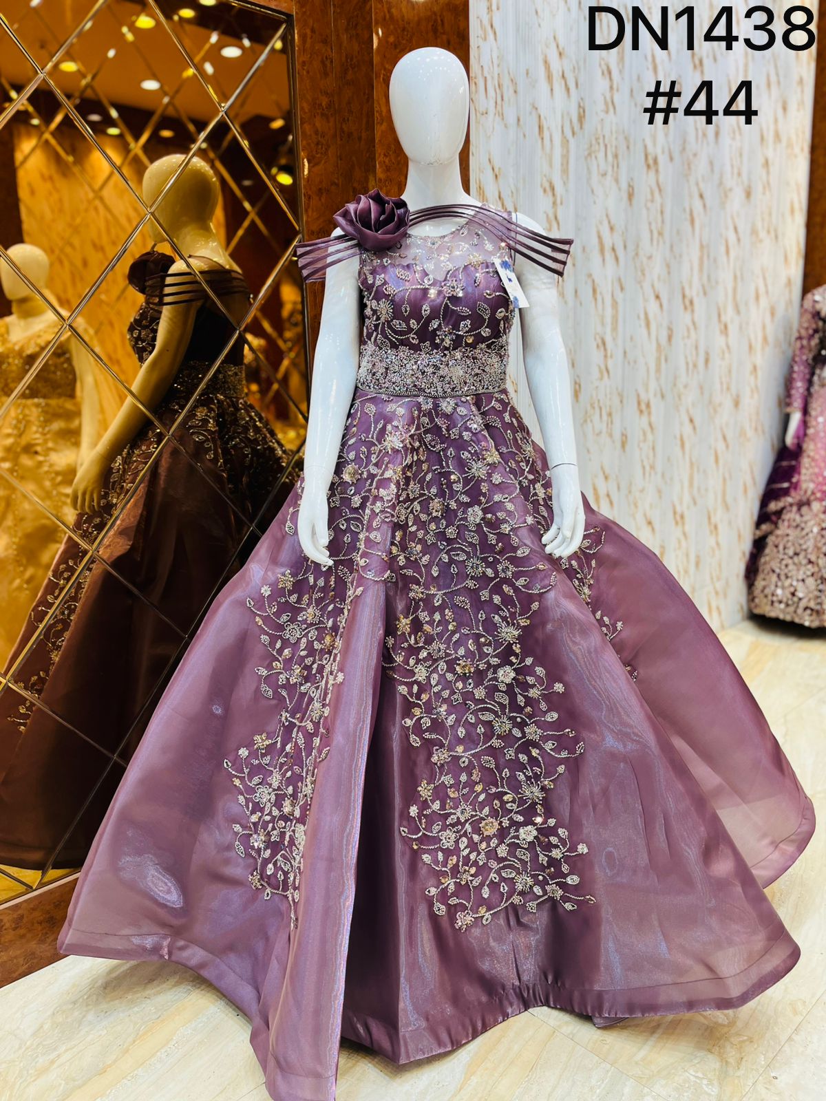 Purple Heavy Gown