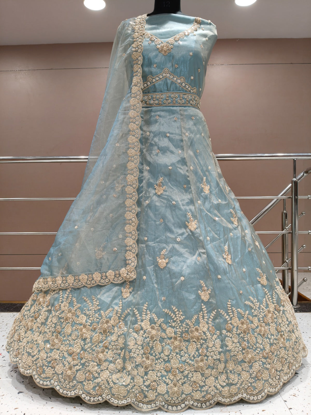 Chiku golden Lehenga