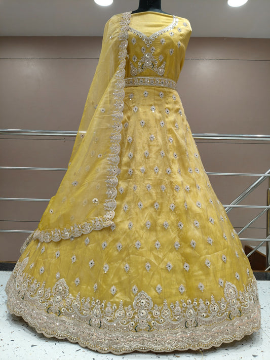 Green Lehenga