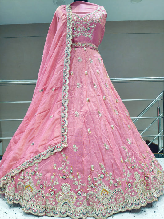 Rust orange Lehenga