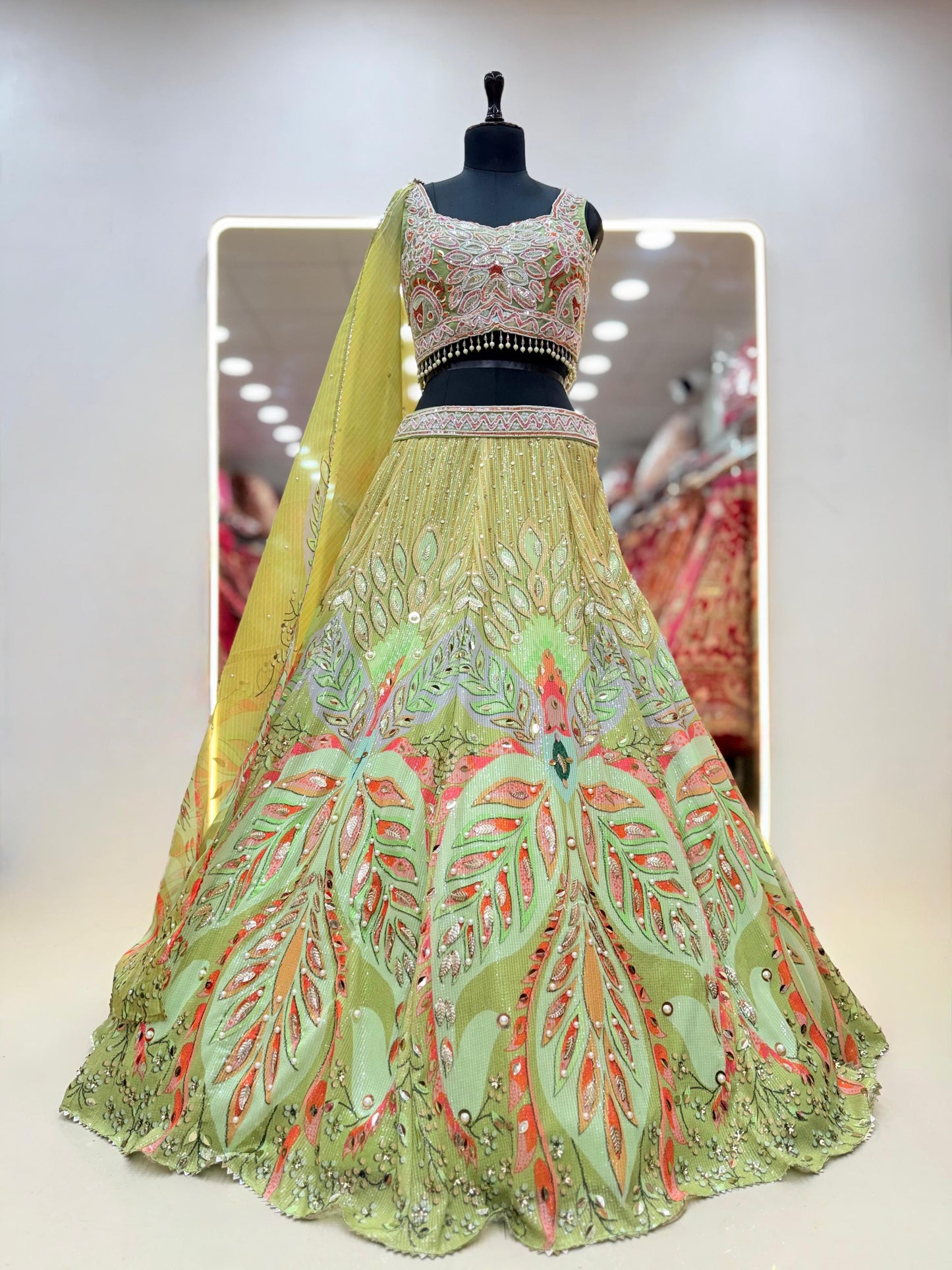 Purple PDP Crop Top Lehenga