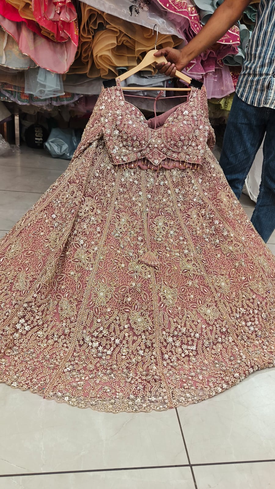 Pink Pdp Crop Top Lehenga