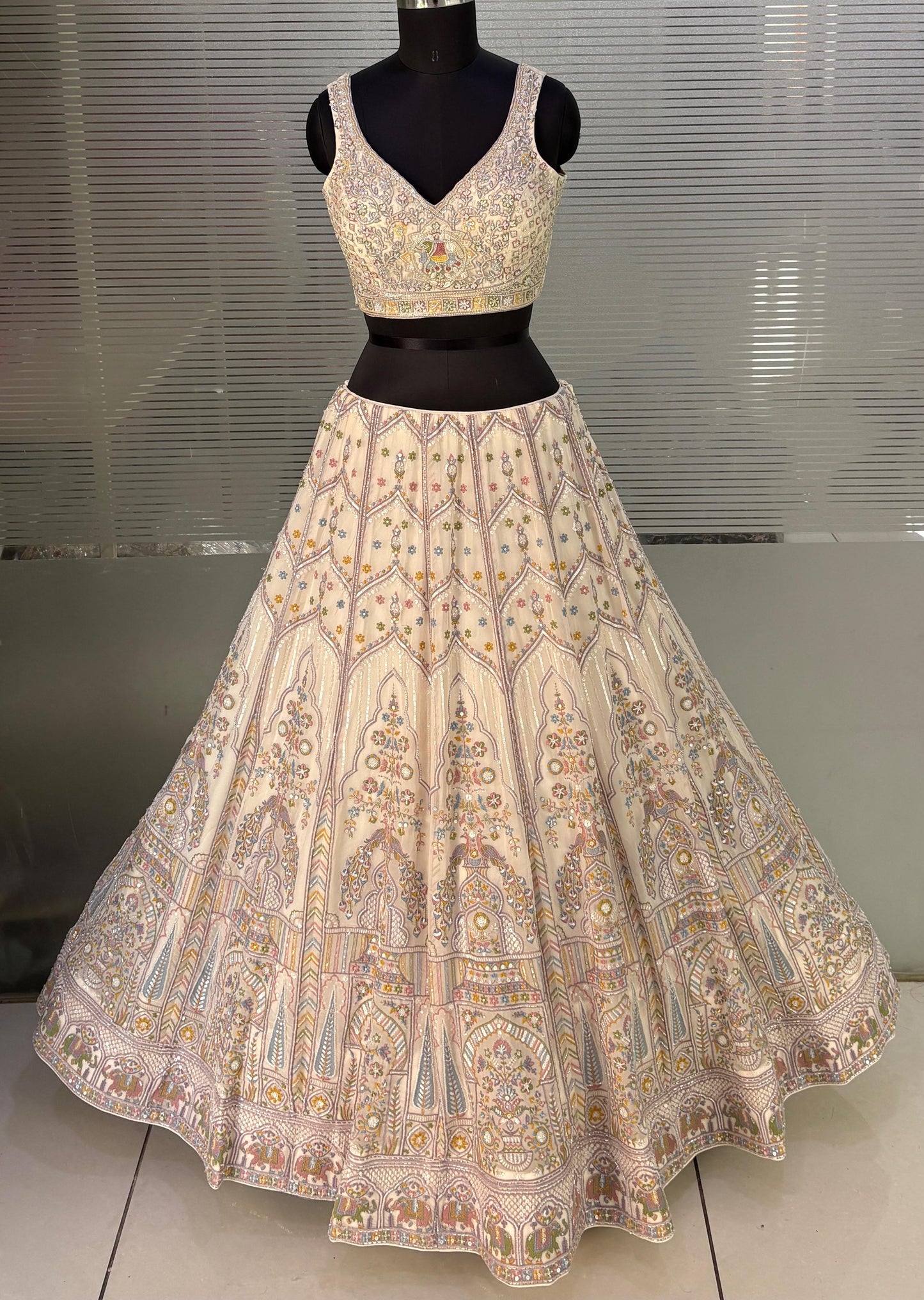 Golden Crop Top Lehenga