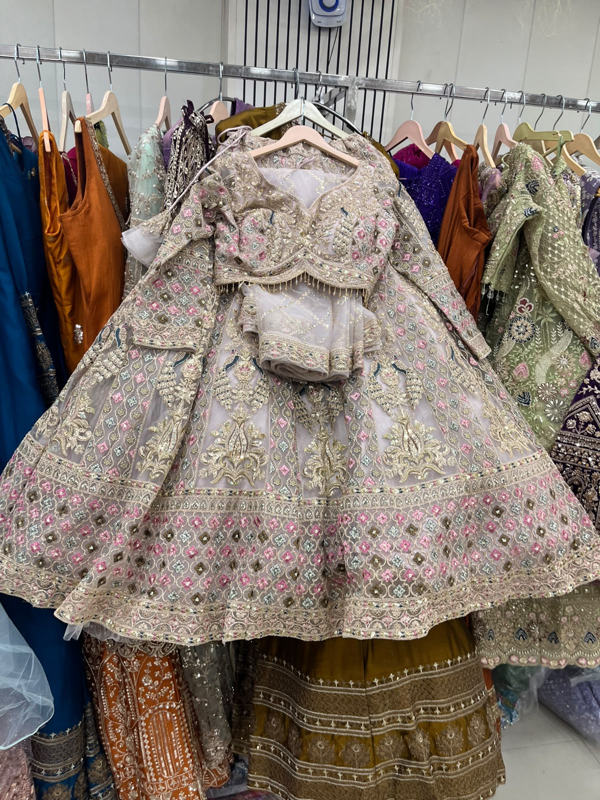 Baby Pink Crop Top Lehenga