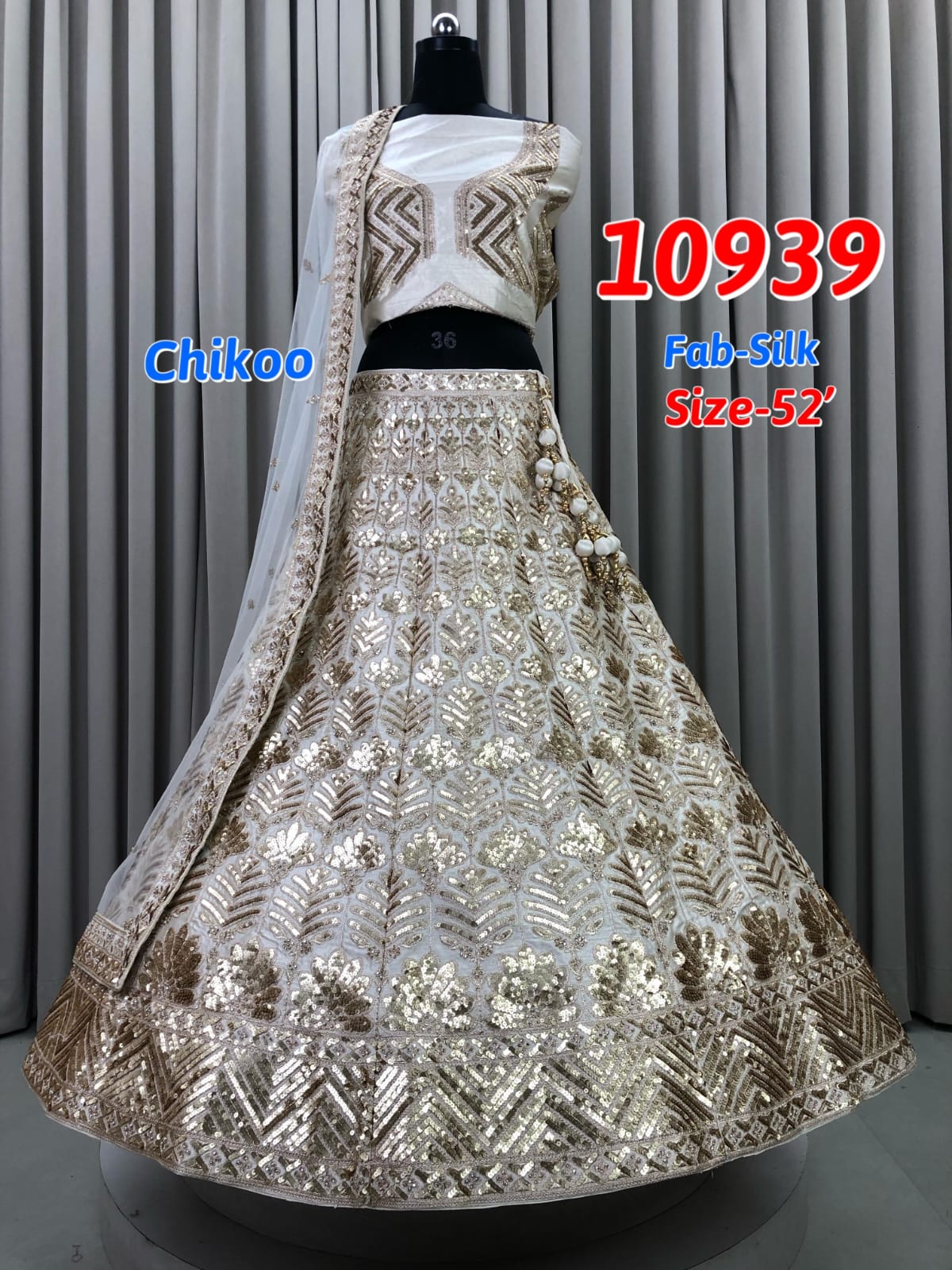 Chiku Golden Silk Lehenga