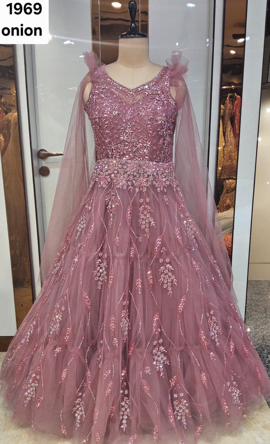 Baby Pink Designer Gown