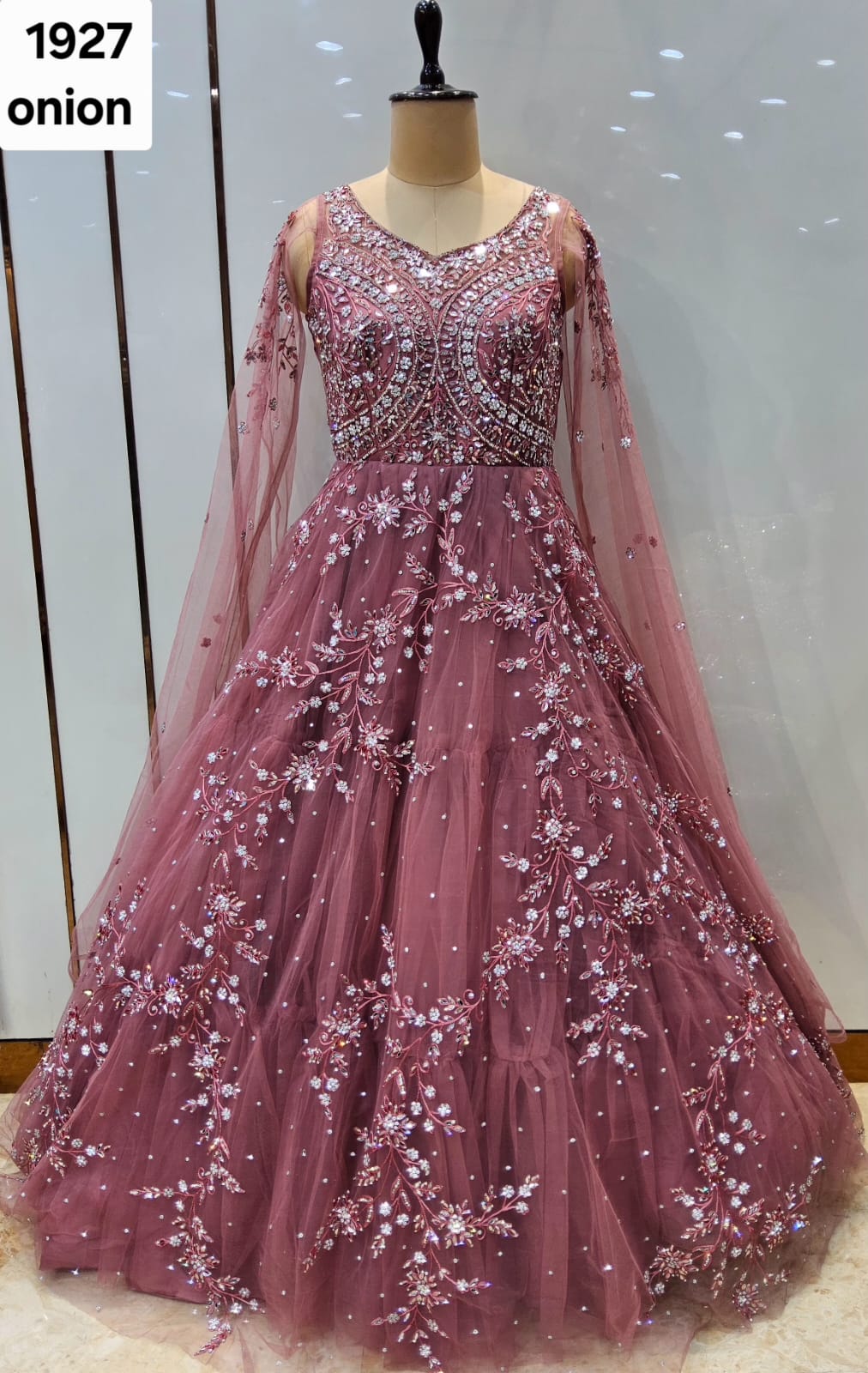 Purple Designer Gown