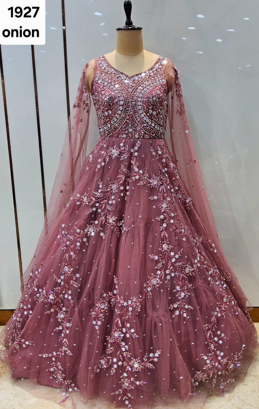 Sea Green Designer Gown
