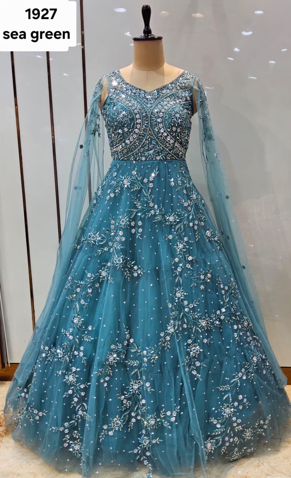 Onion Pink Designer Gown