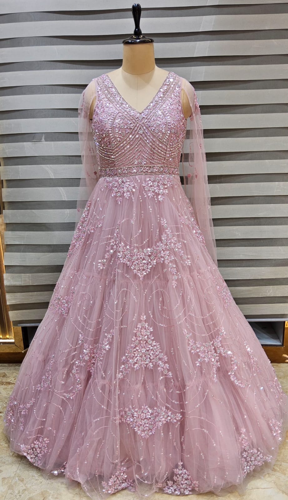Baby Pink Designer Gown