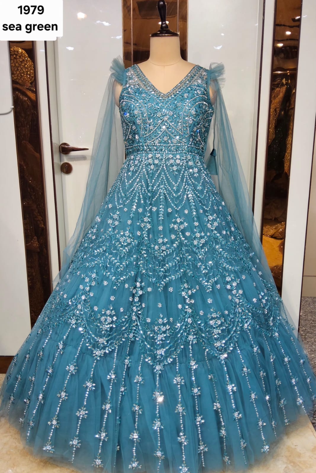 Purple Designer Gown