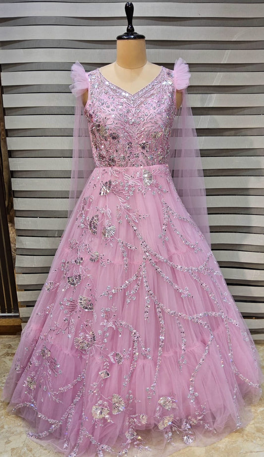 Lavender Designer Gown