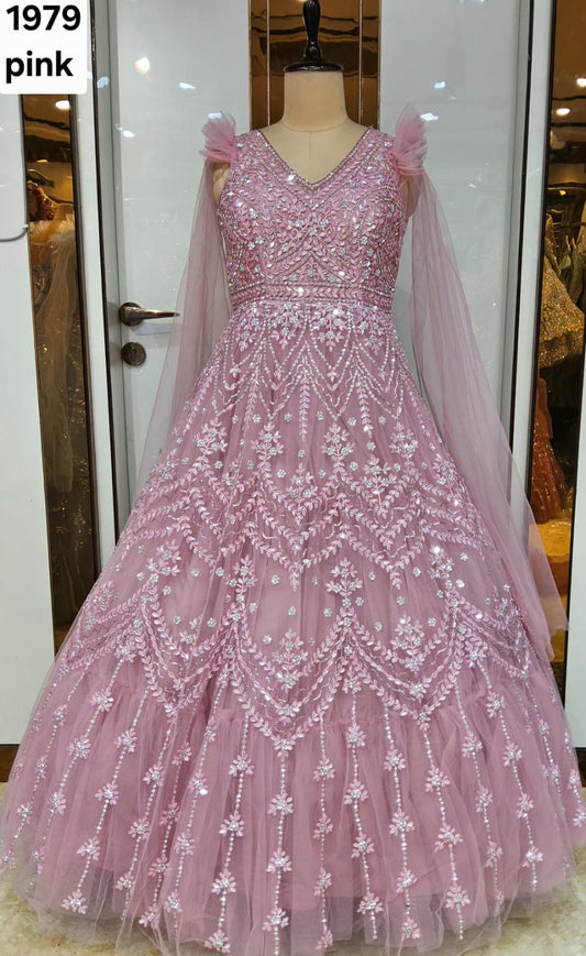 Purple Designer Gown