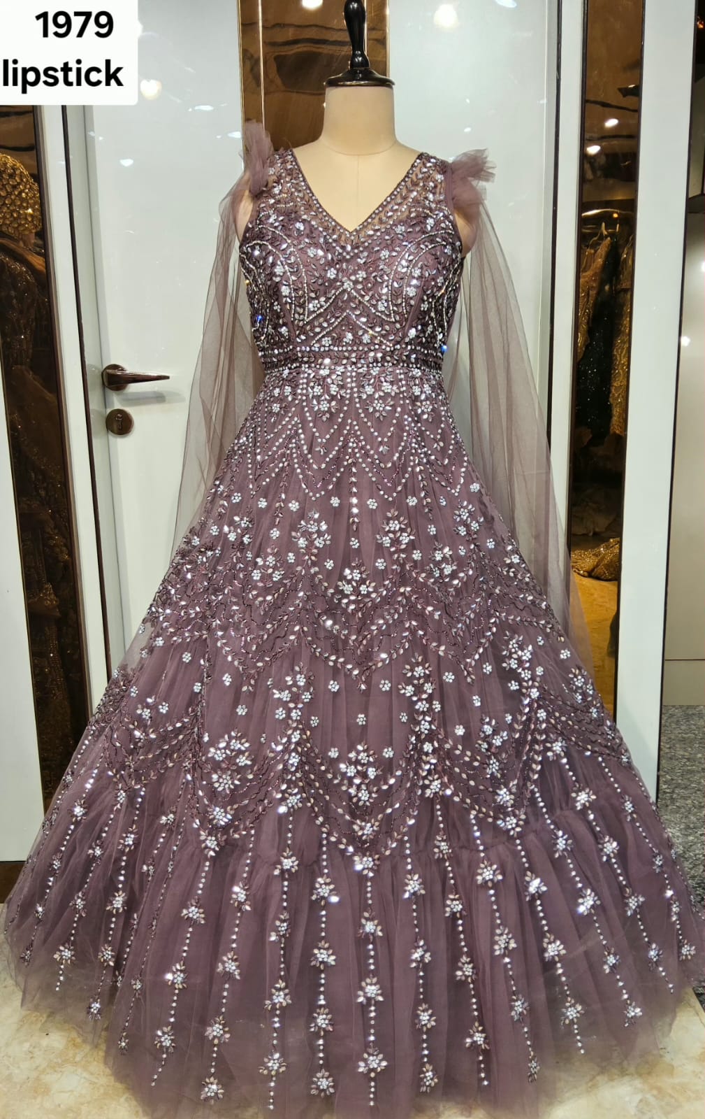 Baby Pink Designer Gown