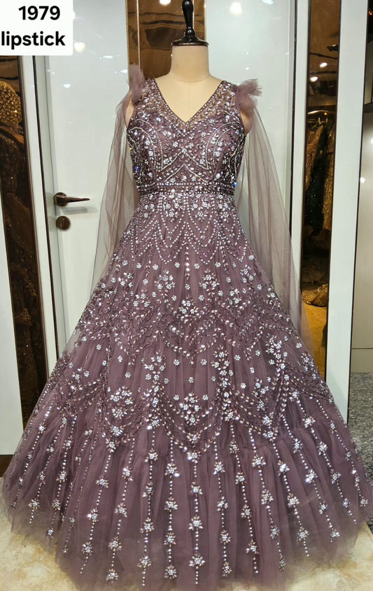Sea Green Designer Gown