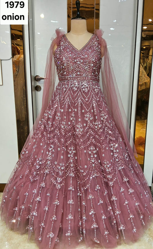 Baby Pink Designer Gown