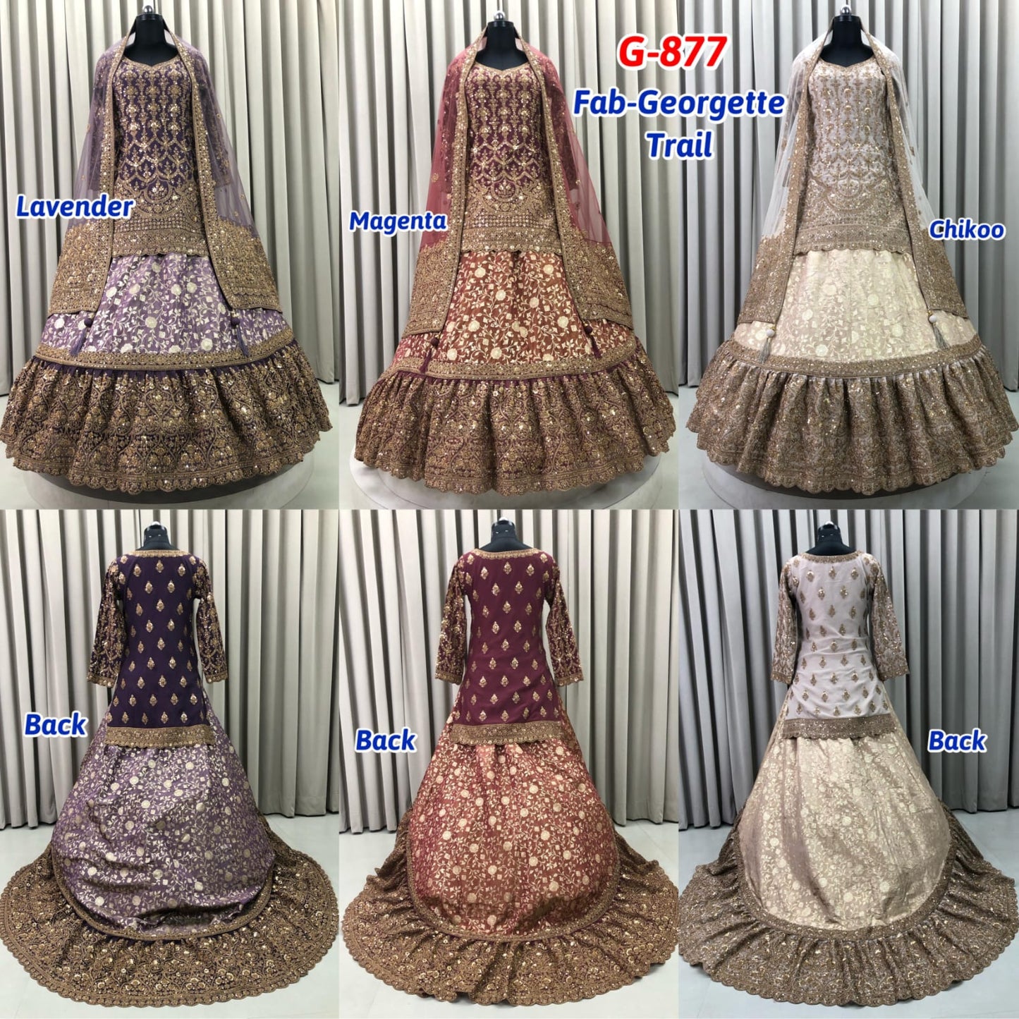 Lavender Magenta Chiku Golden long Dress Farshi Gaharara Dress Special