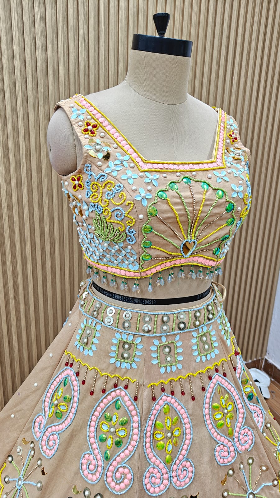 Pink PDP Crop top Lehenga