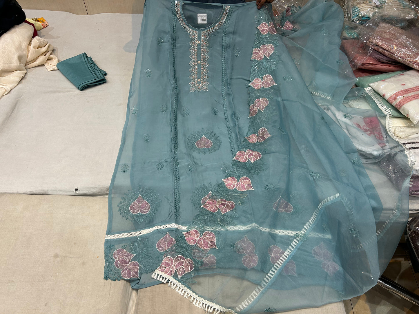 Awesome sky blue ladies suit