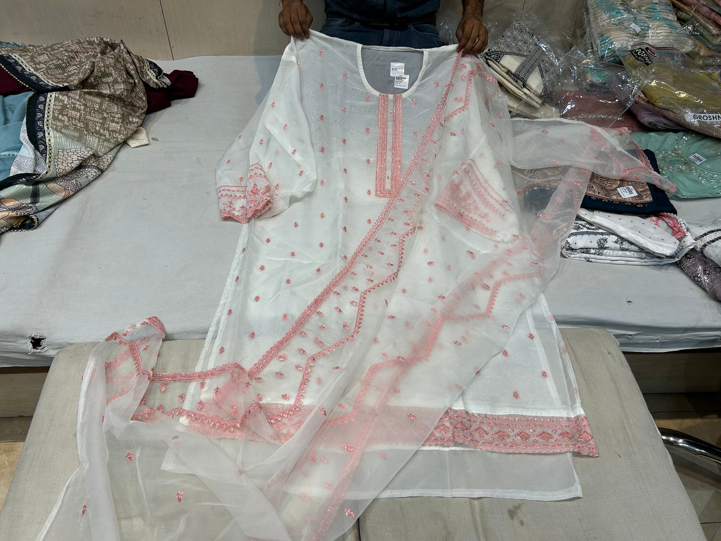 Astonishing white ladies suit