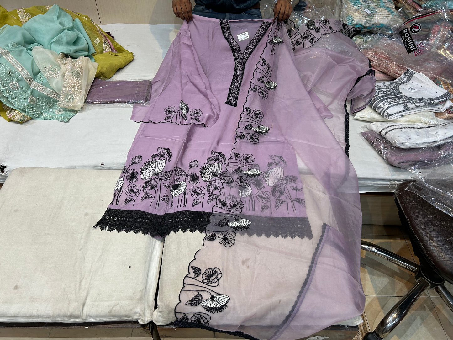 Fantastic purple ladies suit