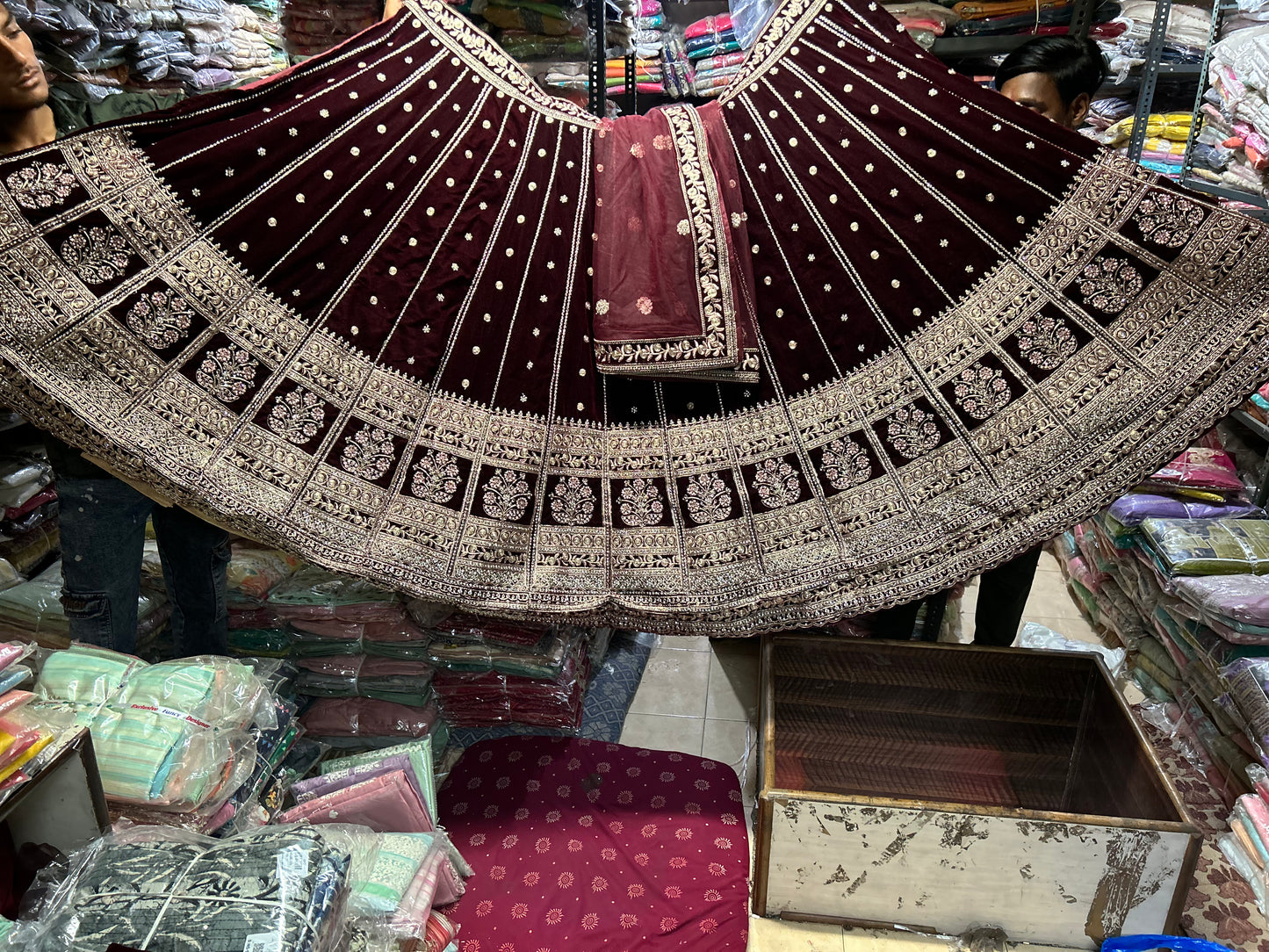 AMAZING MAROON LEHENGA CHOLI