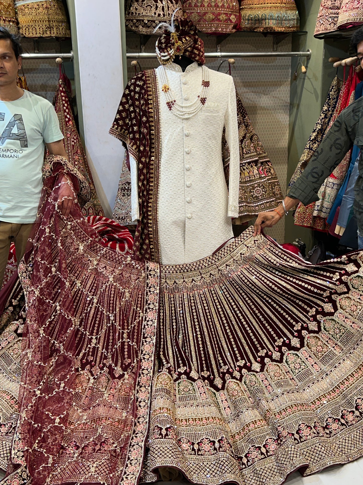 Awesome maroon Lehenga